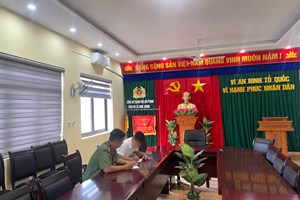 Công an xã Nghi Dương xử phạt trường hợp đăng thông tin sai sự thật trên mạng xã hội Facebook