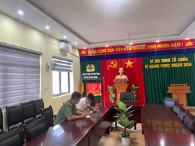 Công an xã Nghi Dương xử phạt trường hợp đăng thông tin sai sự thật trên mạng xã hội Facebook
