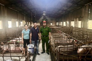 Công an xã Thượng Hồng đồng hành cùng người chấp hành xong án phạt tù tái hòa nhập cộng đồng