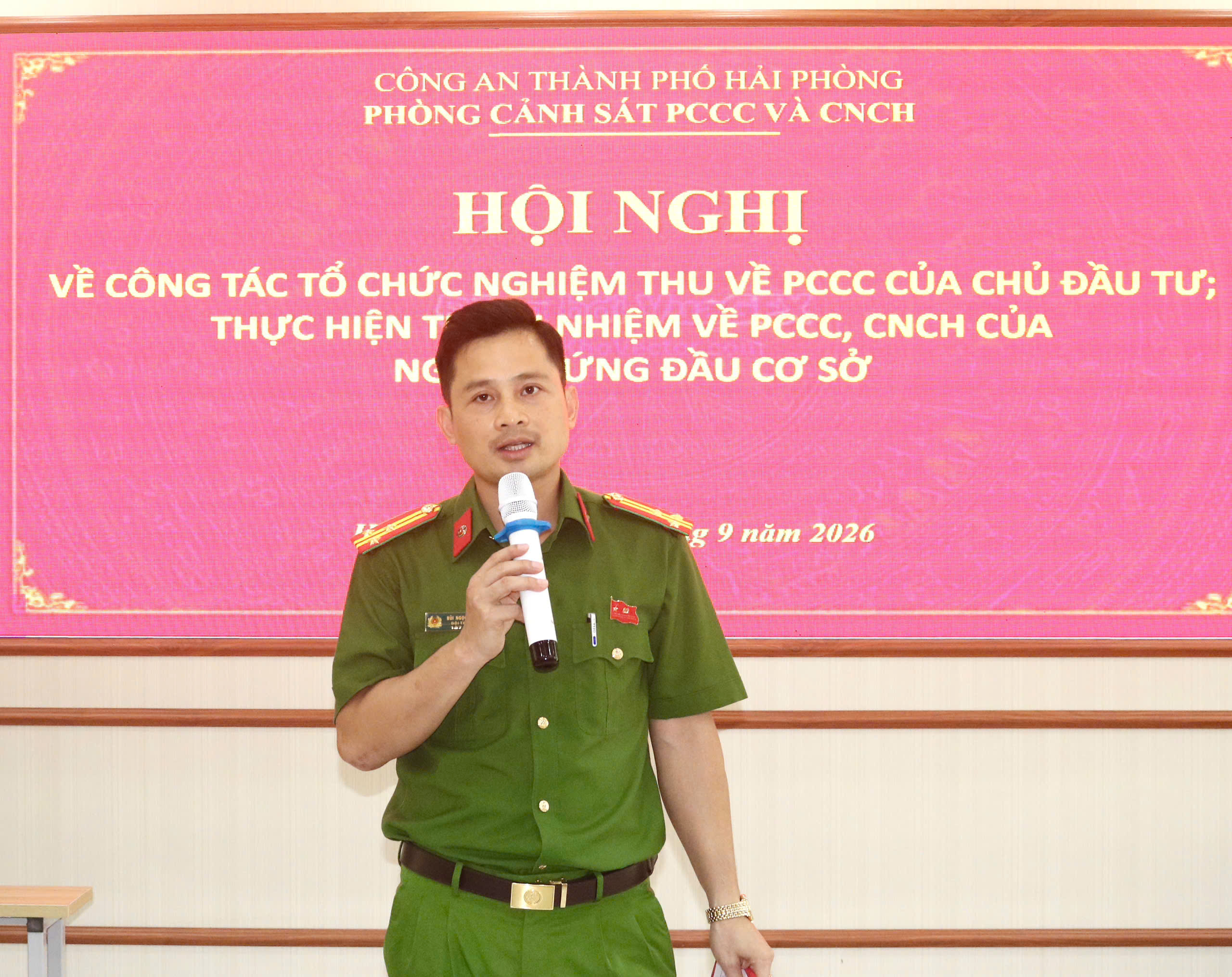 Hải Phòng tăng cường hướng dẫn chủ đầu tư tổ chức nghiệm thu PCCC theo quy định mới