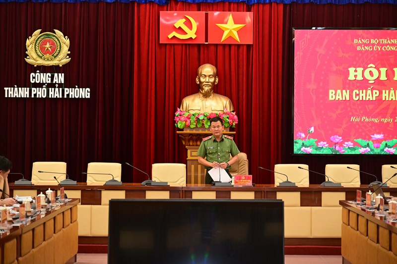 Hội nghị Ban chấp hành Đảng bộ CATP lần thứ VII: Tập trung cao thực hiện các giải pháp bảo đảm ANTT, đóng góp vào mục tiêu tăng trưởng 2 con số