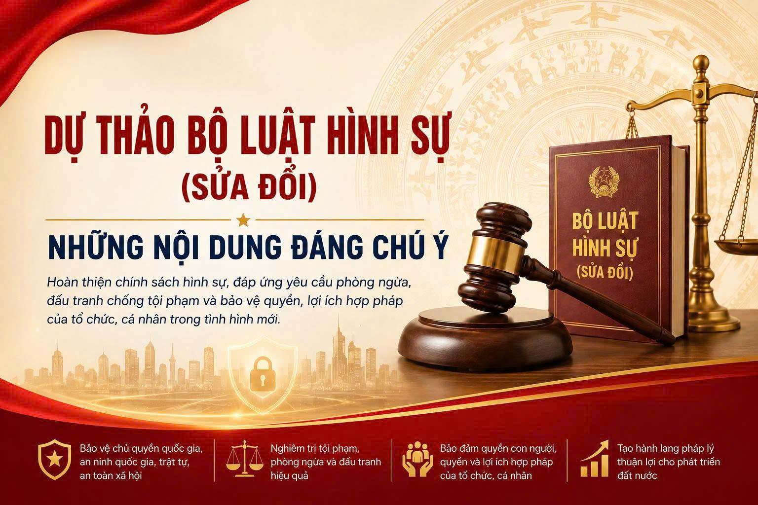 Một số điểm mới trong chương các tội xâm phạm An ninh quốc gia trong dự thảo Bộ luật Hình sự (sửa đổi)
