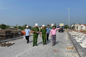 Phòng Cảnh sát PCCC và CNCH kiểm tra an toàn PCCC tại 05 khu tái định cư dự án đường sắt Lào Cai - Hà Nội - Hải Phòng