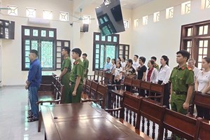 Phòng Cảnh sát THAHS và HTTP bảo vệ an toàn phiên tòa xét xử đối tượng mua bán trái phép chất ma túy