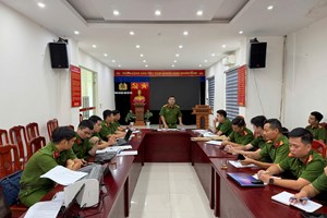 Phòng Cảnh sát quản lý hành chính về trật tự xã hội kiểm tra, phúc tra công tác Cảnh sát khu vực tại Công an đặc khu Cát Hải