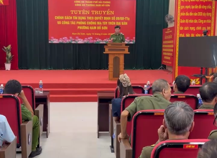 Phường Nam Đồ Sơn: Tuyên truyền chính sách tín dụng ưu đãi đối với người sau cai nghiện và công tác phòng, chống ma túy