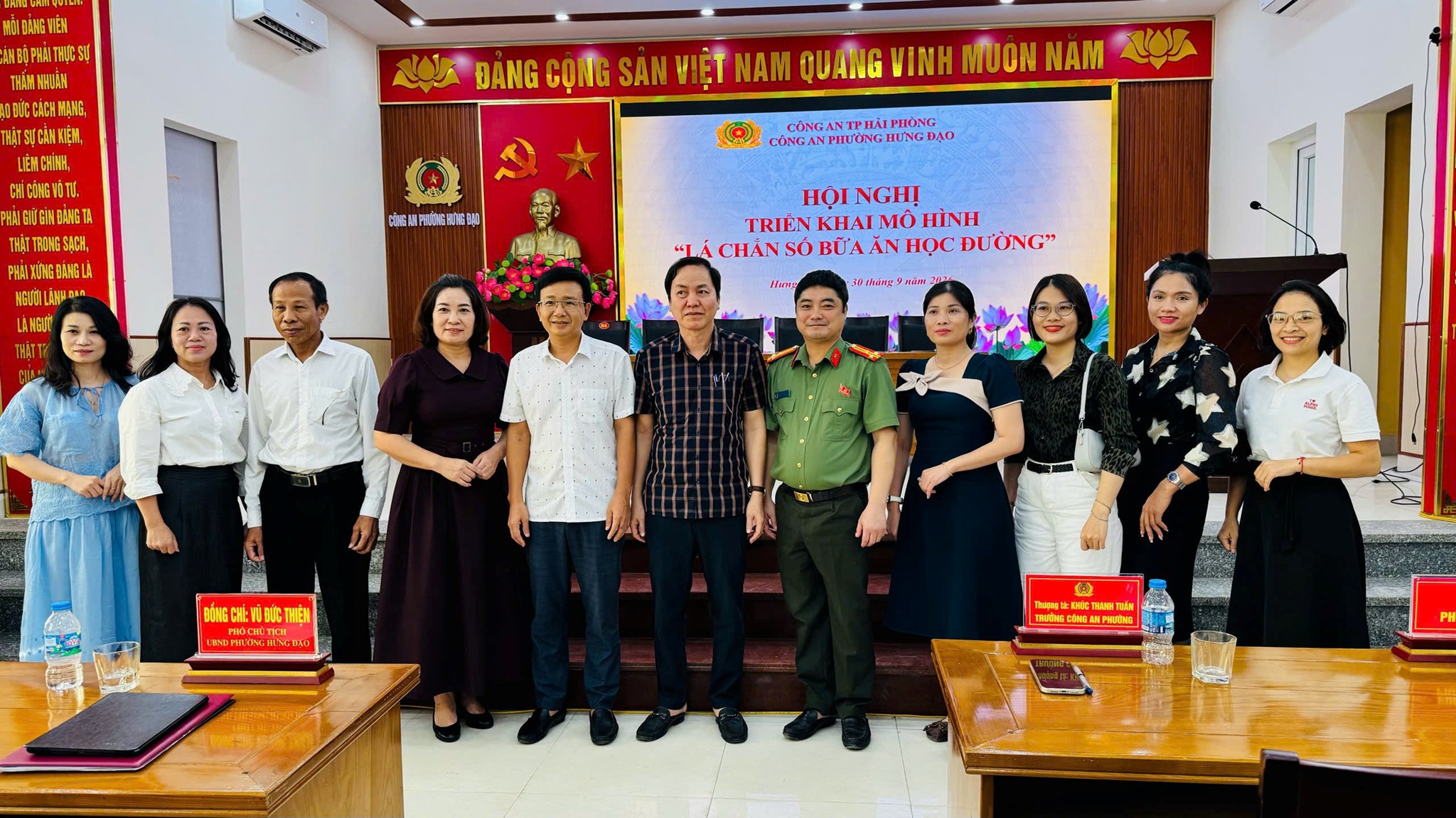 Ra mắt mô hình “Lá chắn số bữa ăn học đường” tại phường Hưng Đạo