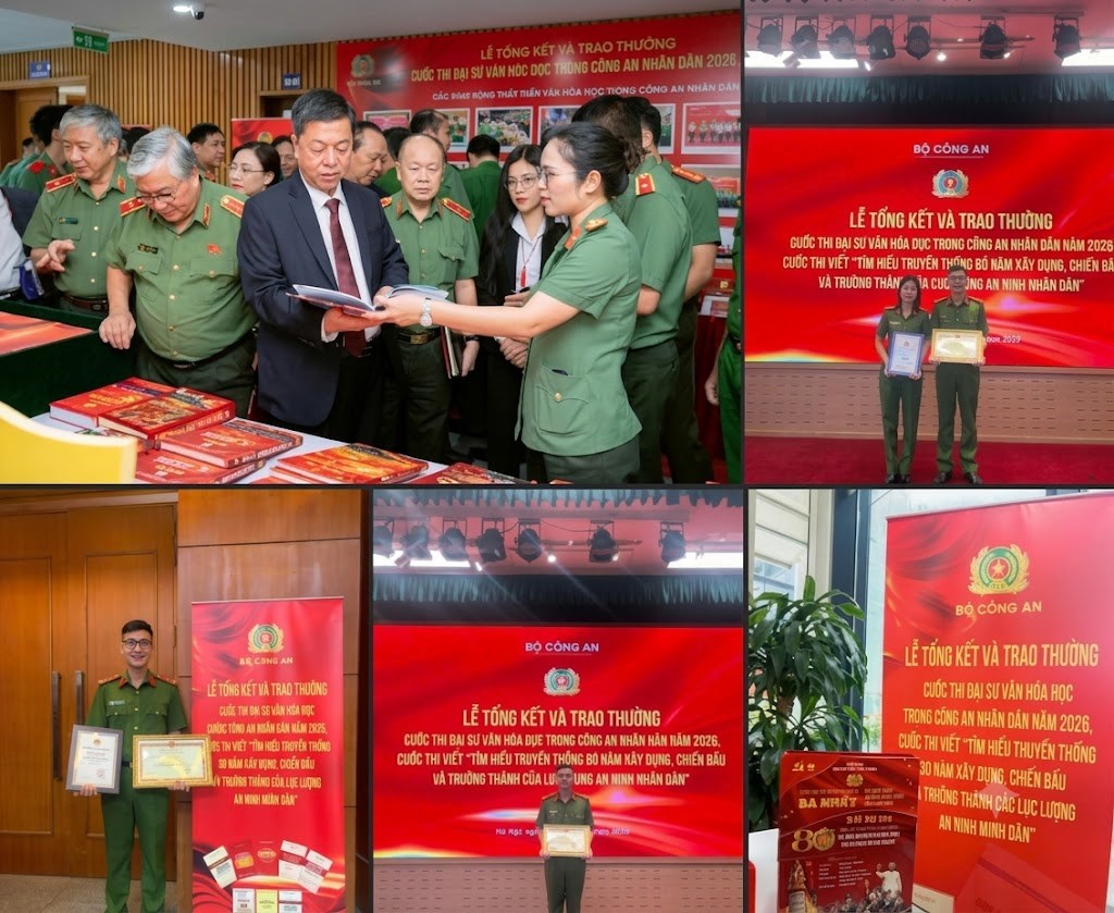 Công an phường Bạch Đằng (Công an thành phố Hải Phòng) 02 cán bộ đạt giải cao tại các cuộc thi cấp Bộ Công an
