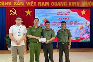 Công an phường Hưng Đạo hoàn thành thu nhận mẫu sinh phẩm ADN cho thân nhân liệt sĩ chưa xác định danh tính (Đợt 2)