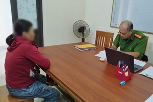 Công an phường Lưu Kiếm xử lý trường hợp tương tác với trang mạng xã hội có nội dung xấu, độc