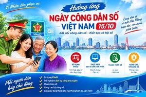 Công an thành phố Hải Phòng tích cực hưởng ứng Ngày Công dân số Việt Nam năm 2026