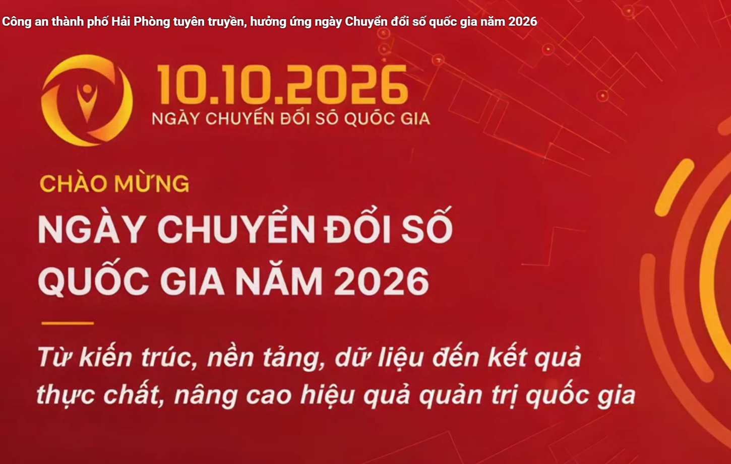Công an thành phố hưởng ứng ngày chuyển đổi số quốc gia năm 2026