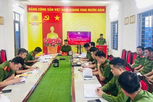 Công an xã Hà Bắc: Tập trung cao hoàn thành xuất sắc nhiệm vụ công tác năm 2026.