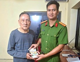 Công an xã Mao Điền: Tiếp nhận và trao trả tài sản cho người dân đã đánh rơi