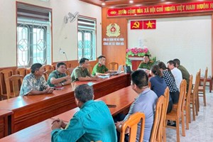 Công an xã Vĩnh Hải rà soát tổ chức, hoạt động của lực lượng tham gia bảo vệ an ninh, trật tự ở cơ sở theo Nghị quyết của HĐND thành phố