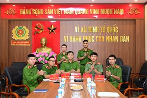 Đoàn Thanh niên Công an phường Gia Viên tổ chức sinh hoạt chính trị rèn luyện theo gương Bác
