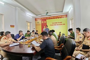 Lãnh đạo Công an thành phố chỉ đạo sau vụ tai nạn giao thông xảy ra ở phường Thạch Khôi