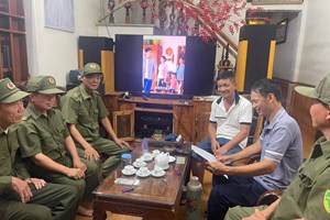 Lực lượng An ninh trật tự ở cơ sở xã Hà Bắc: Chú trọng hoà giải, phòng ngừa xã hội để kịp thời ngăn chặn các vụ mâu thuẫn trong nội bộ Nhân dân.