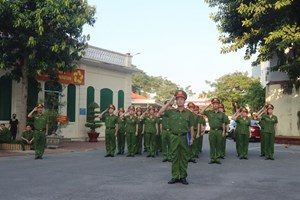 Phòng Cảnh sát QLHC về TTXH: Nâng cao chất lượng điều lệnh, quân sự, võ thuật; xây dựng hình ảnh người chiến sĩ Công an chính quy, kỷ luật, văn hóa