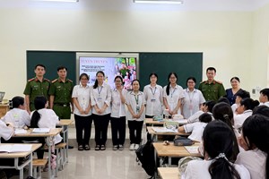 Phòng Cảnh sát Quản lý hành chính về trật tự xã hội: Tuyên truyền phòng ngừa bạo lực học đường tại Trường THPT An Dương