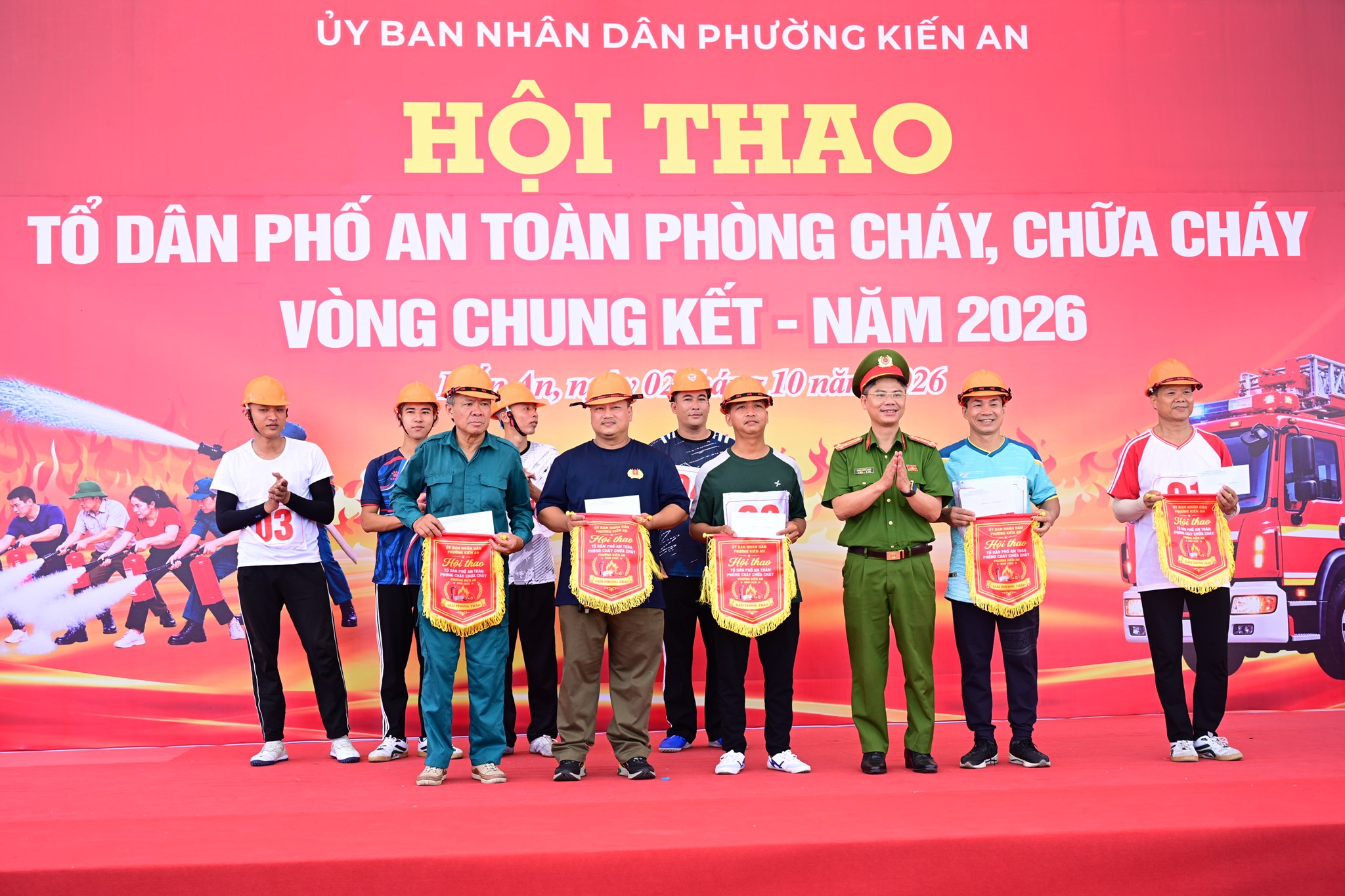Phường Kiến An tổ chức vòng chung kết Hội thao “Tổ dân phố an toàn phòng cháy, chữa cháy” năm 2026