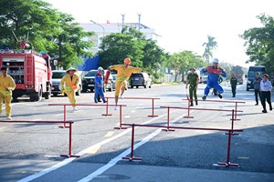 Sôi nổi Hội thao kỹ thuật chữa cháy Cụm doanh nghiệp an toàn PCCC khu vực đường 356