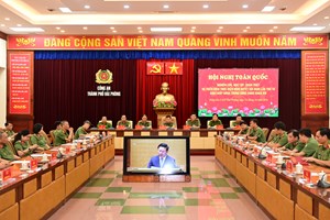 Toàn Đảng bộ Công an thành phố nghiêm túc tham gia Hội nghị quán triệt Nghị quyết Hội nghị lần thứ tư Ban Chấp hành Trung ương Đảng khóa XIV