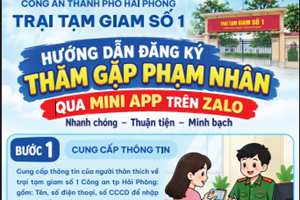 Trại tạm giam số 1 Công an TP. Hải Phòng: Ứng dụng chuyển đổi số trong hướng dẫn đăng ký cho phạm nhân gặp thân nhân qua Zalo