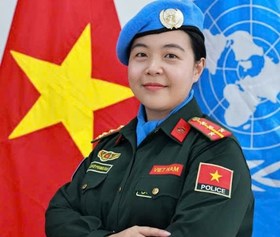 Tự hào nữ sĩ quan Phòng An ninh chính trị nội bộ, Công an thành phố Hải Phòng lên đường làm nhiệm vụ gìn giữ hòa bình Liên hợp quốc