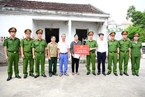 Văn phòng Cơ quan Cảnh sát điều tra CATP: Khởi công xây dựng "Nhà tình nghĩa CAND" tặng gia đình chính sách tại xã Hải Hưng