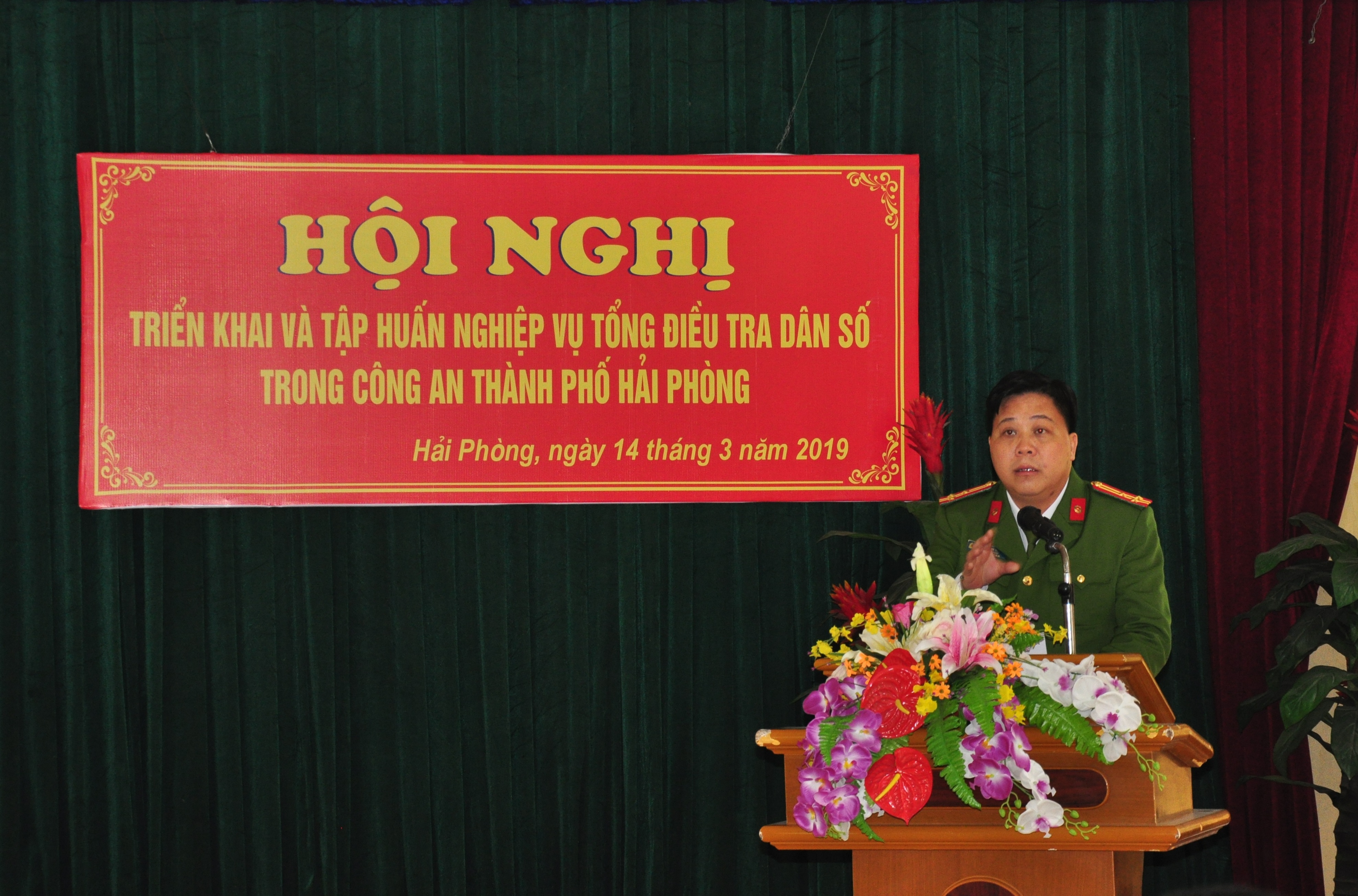 Ban Chỉ đạo tổng điều tra dân số Công an thành phố tổ chức tập huấn nghiệm vụ tổng điều tra dân số năm 2019