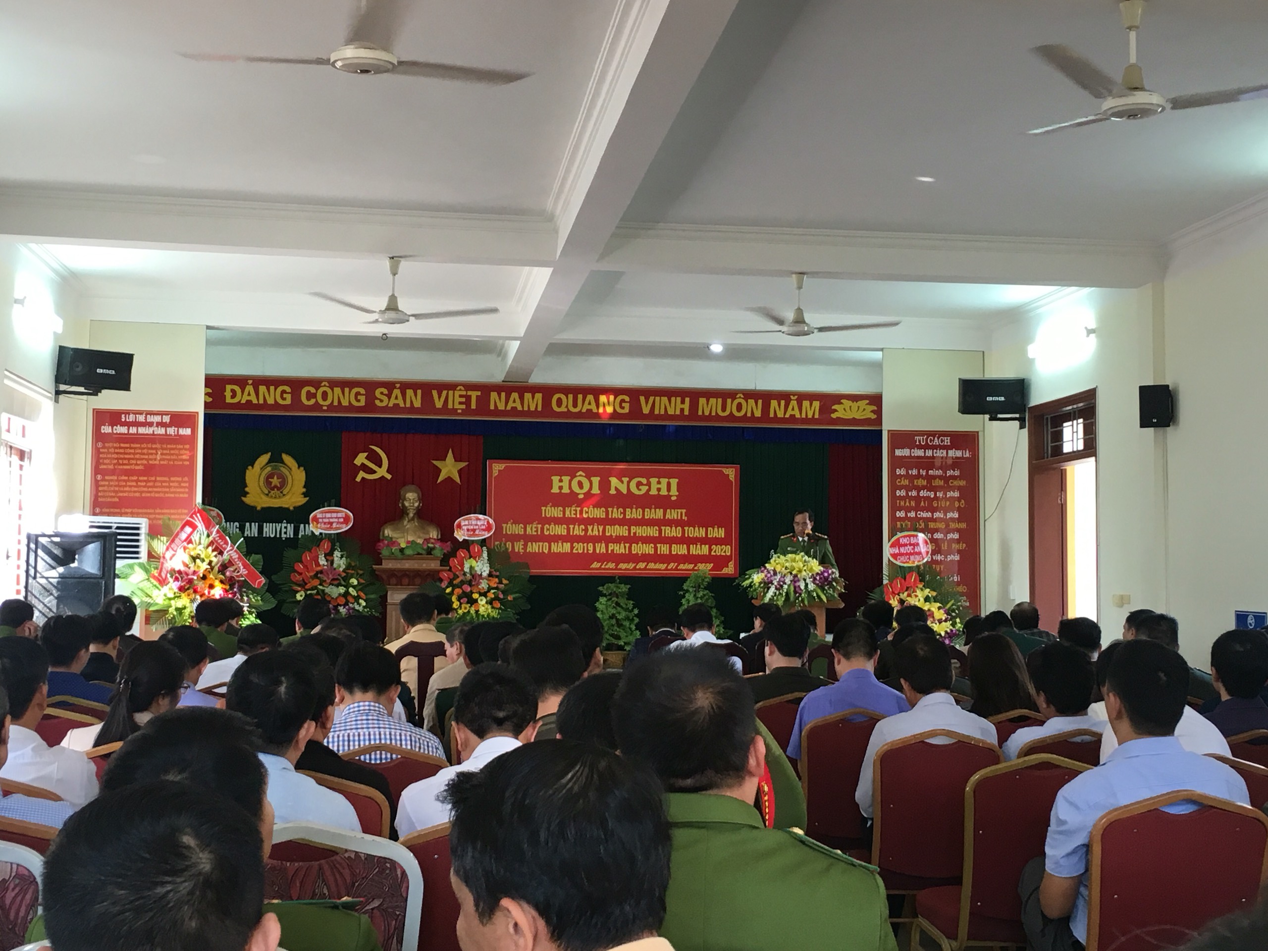 CAH An Lão: Tổng kết công tác bảo đảm ANTT năm 2019 và phát động phong trào thi đua Vì ANTQ năm 2020