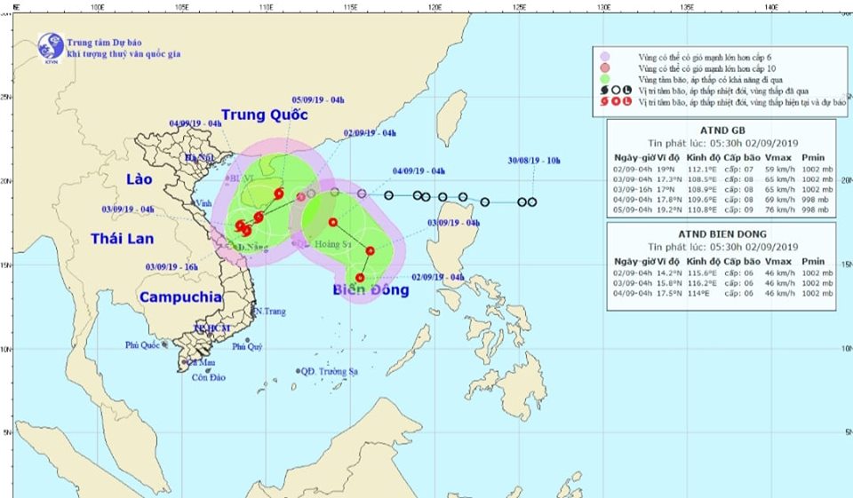 Chủ động ứng phó với áp thấp nhiệt đới gần Biển Đông