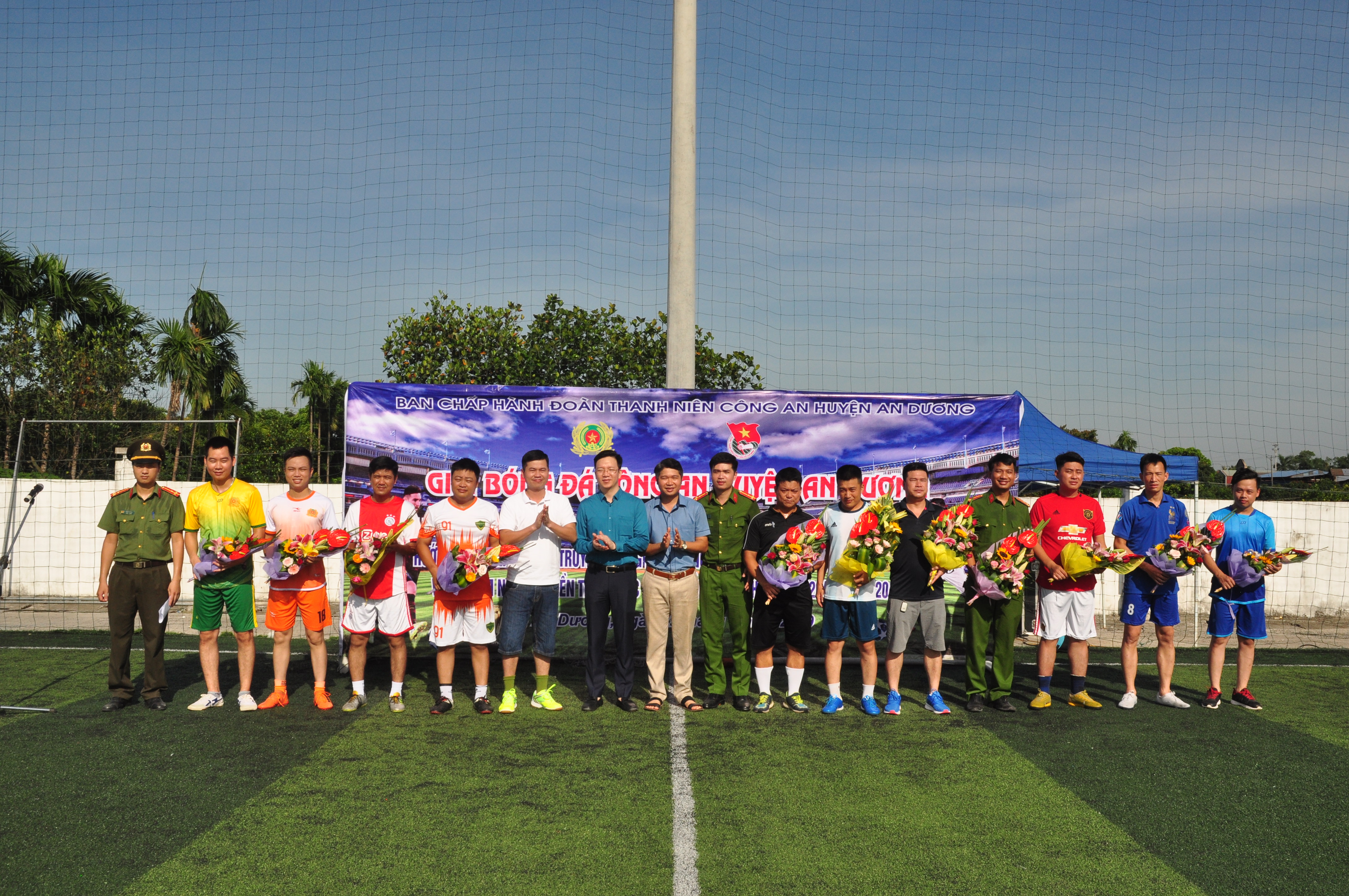 Công an huyện An Dương: Khai mạc giải bóng đá năm 2019 