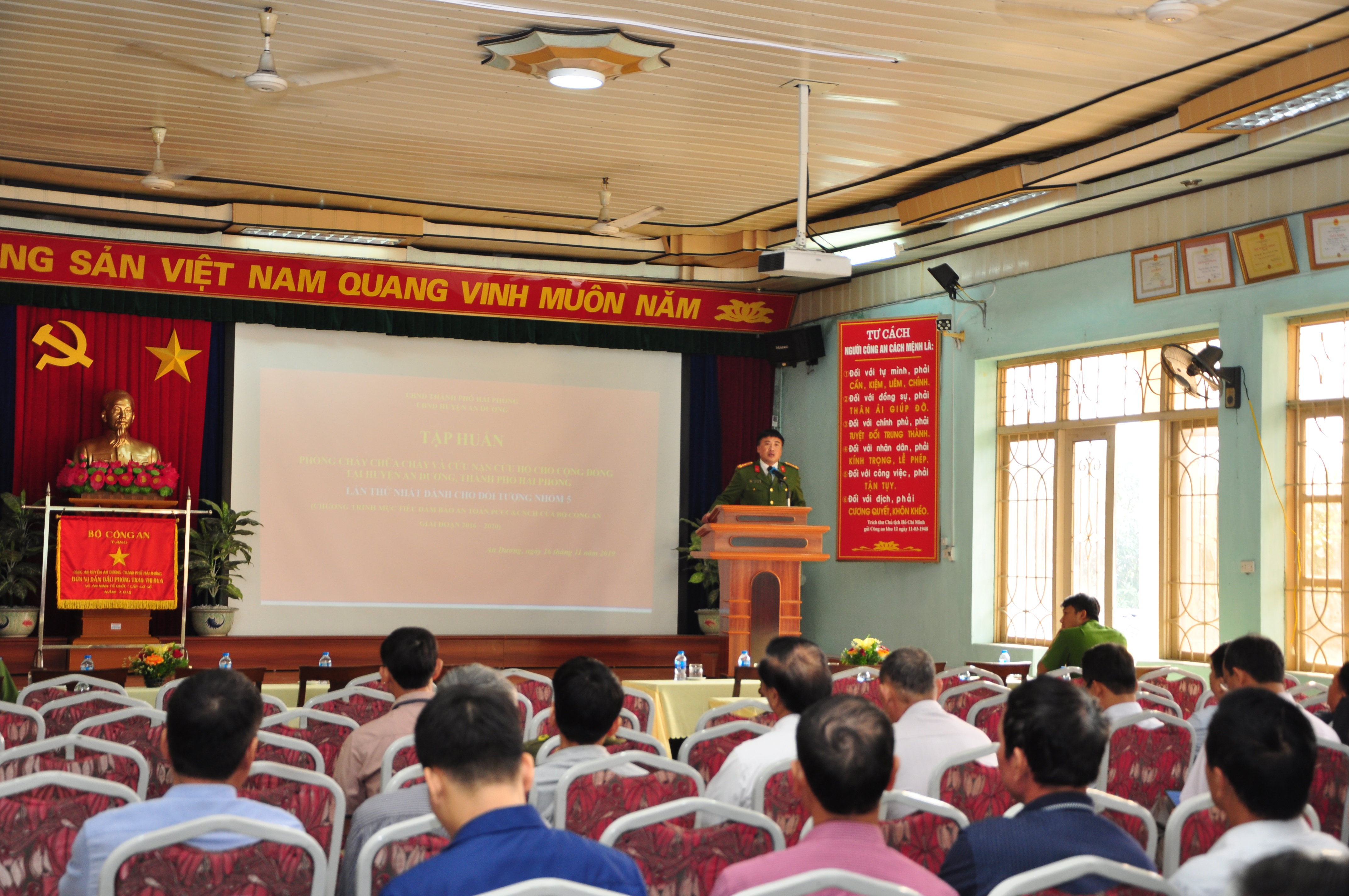 Công an huyện An Dương: Nâng cao tinh thần chủ động trong công tác phòng cháy, chữa cháy