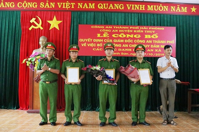 Công an huyện Kiến Thụy: Bố trí Công an chính quy đảm nhiệm chức danh Công an xã