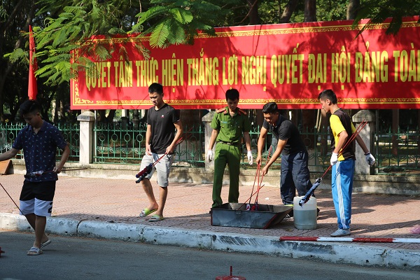 Công an quận Kiến An: Tăng cường huấn luyện nghiệp vụ PCCC