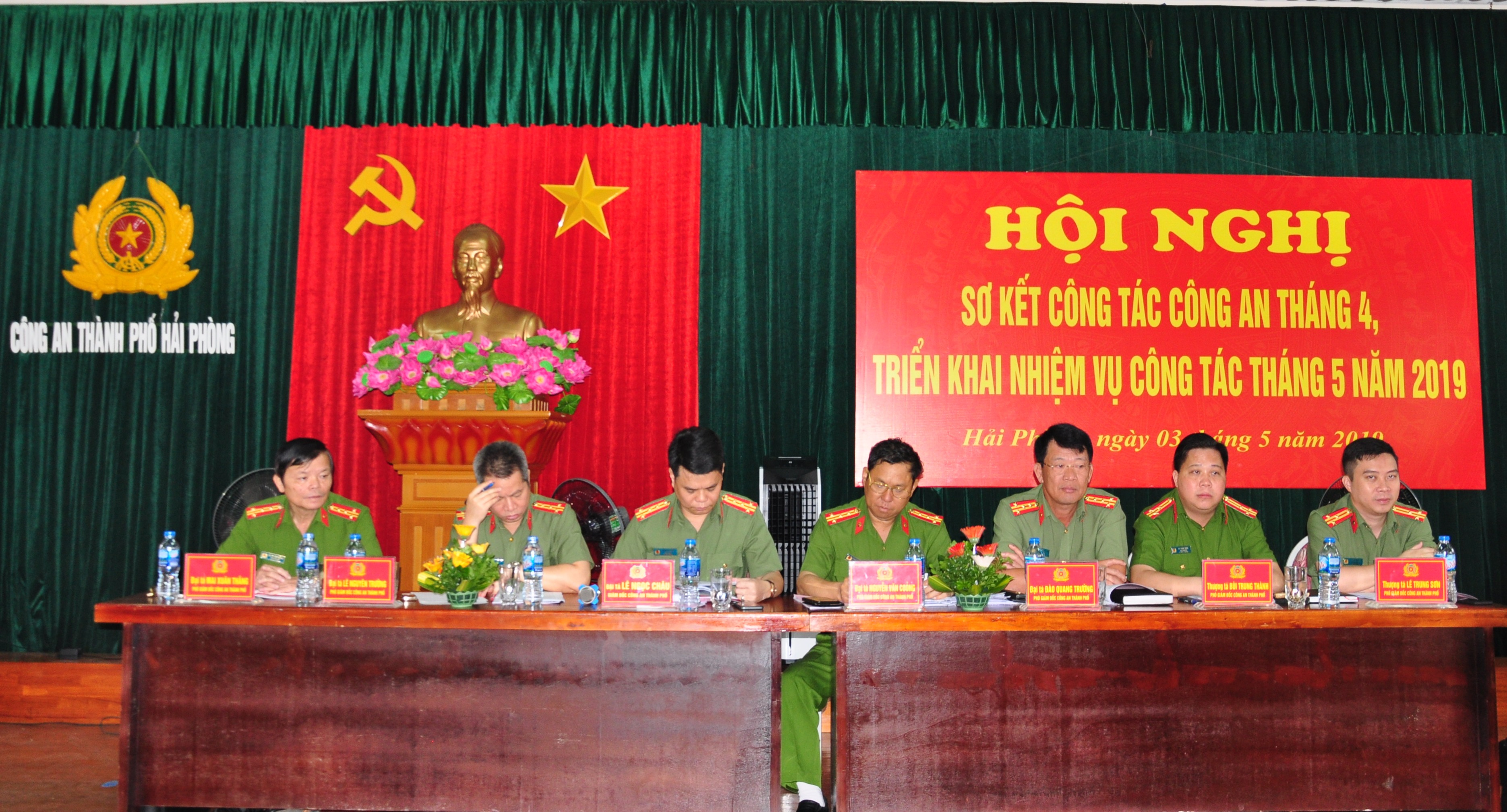 Công an thành phố sơ kết công tác Công an tháng 4, triển khai nhiệm vụ công tác tháng 5 năm 2019