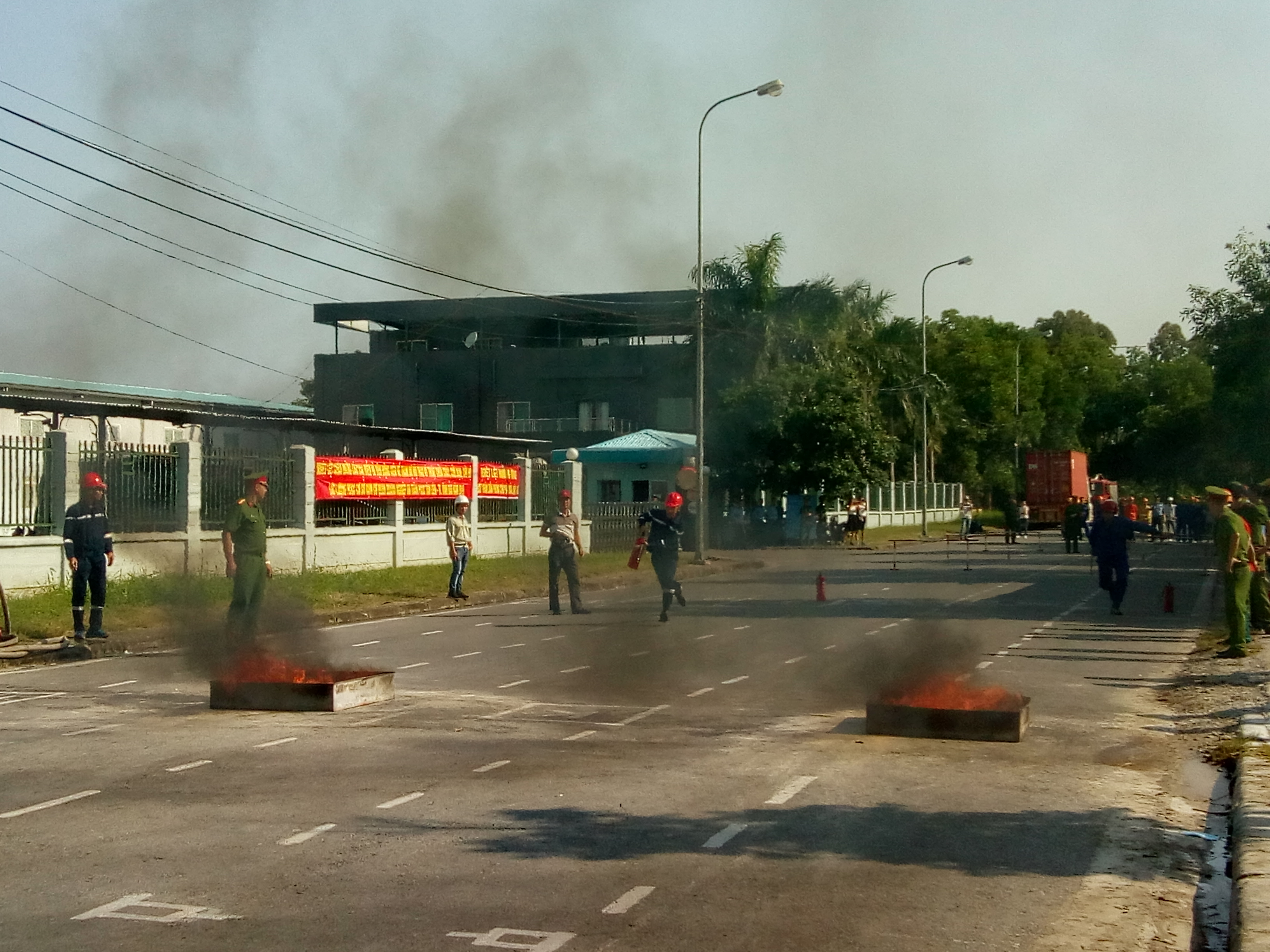 Cụm an toàn PCCCTân Liên - Thị trấn Vĩnh Bảo tổ chức Hội thao kỹ thuật chữa cháy, cứu nạn, cứu hộ năm 2019