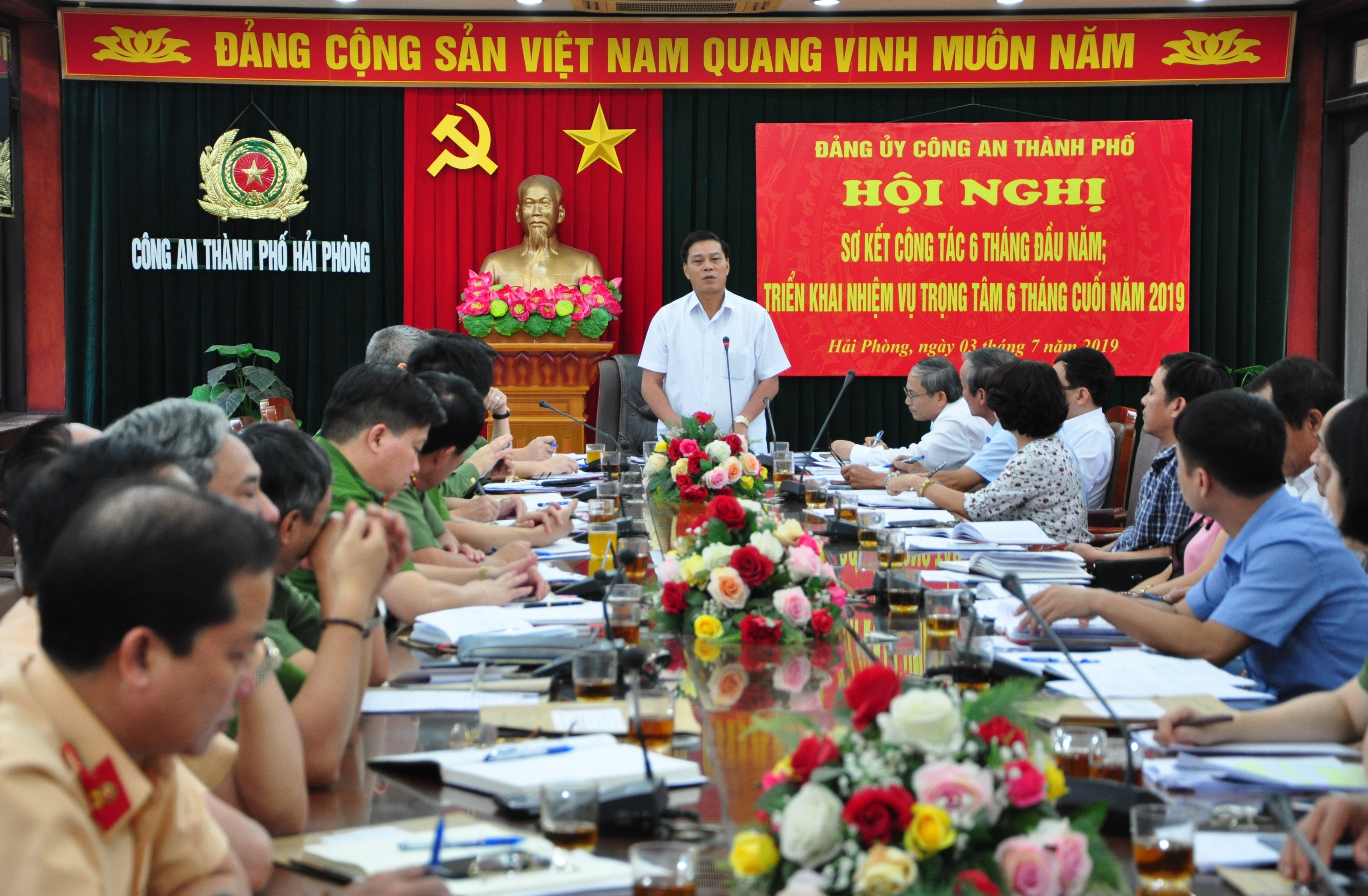 Đảng ủy CATP:  Triển khai 7 nhiệm vụ trọng tâm công tác Đảng 6 tháng cuối năm 2019	