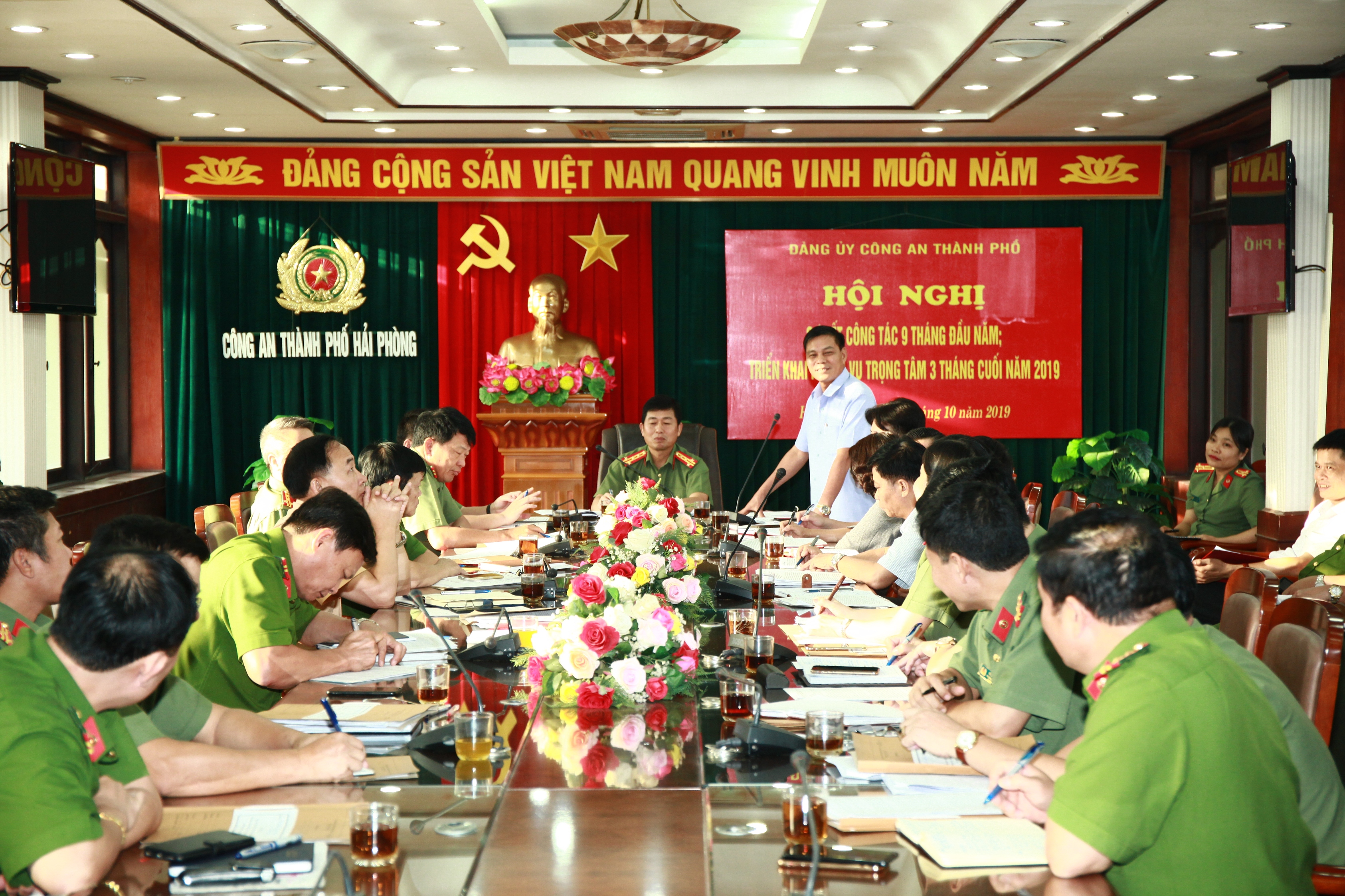 Đảng ủy Công an thành phố: Triển khai 8 nhiệm vụ công tác trọng tâm 3 tháng cuối năm 2019