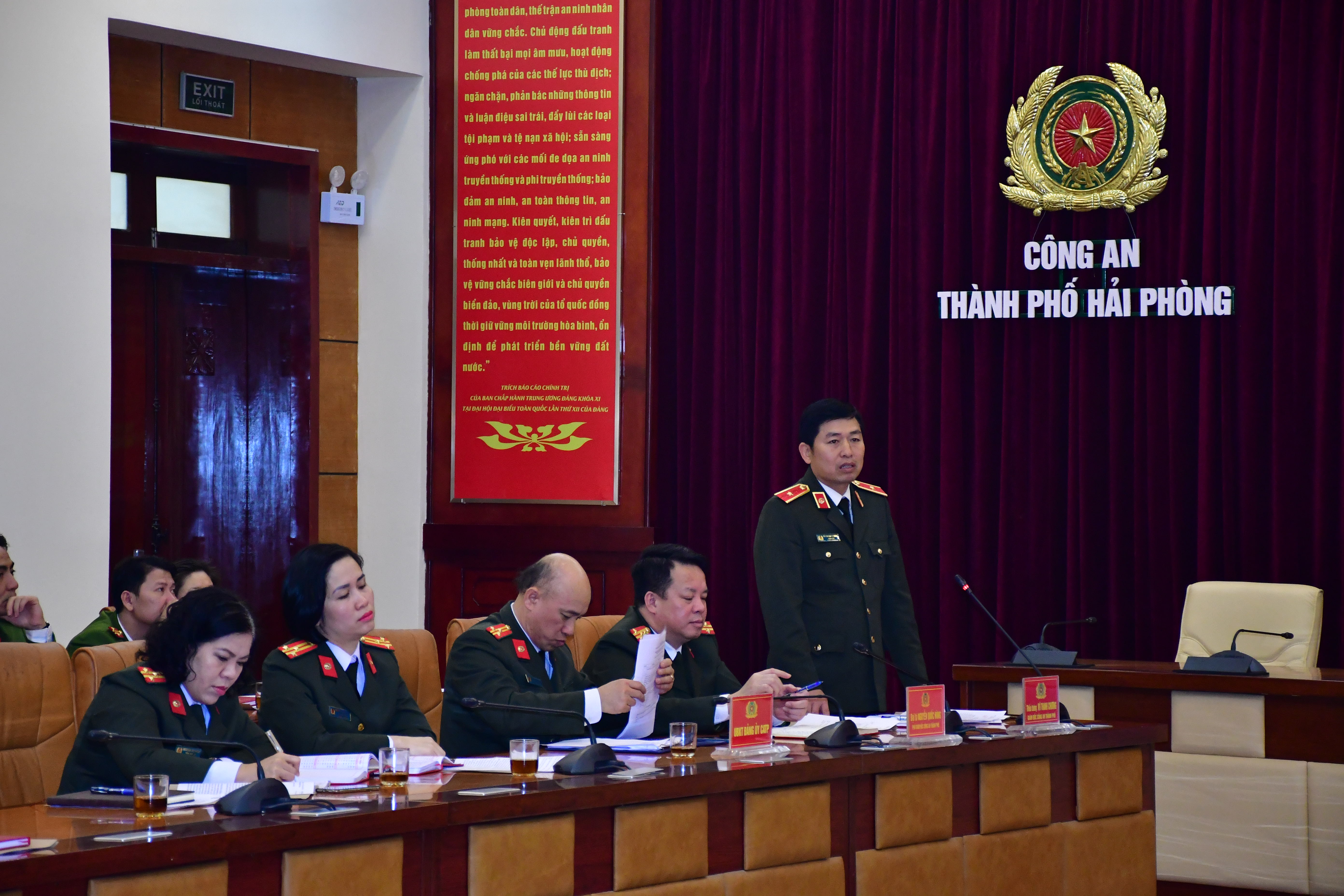 Đảng ủy Công an thành phố tổng kết công tác kiểm tra, giám sát,  triển khai phương hướng, nhiệm vụ năm 2020