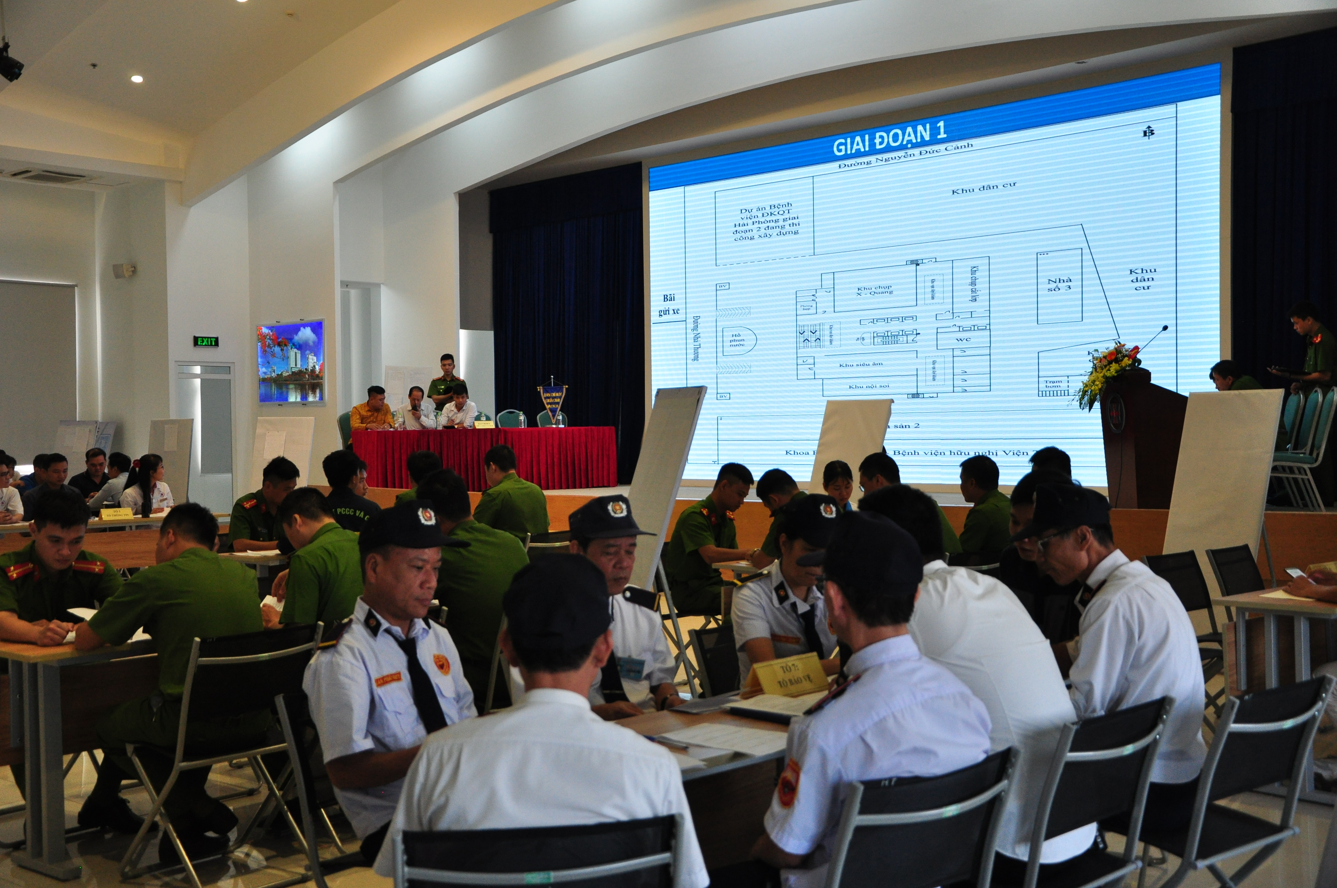 Diễn tập cơ chế điều phối thông tin tại Bệnh viện Đa khoa quốc tế