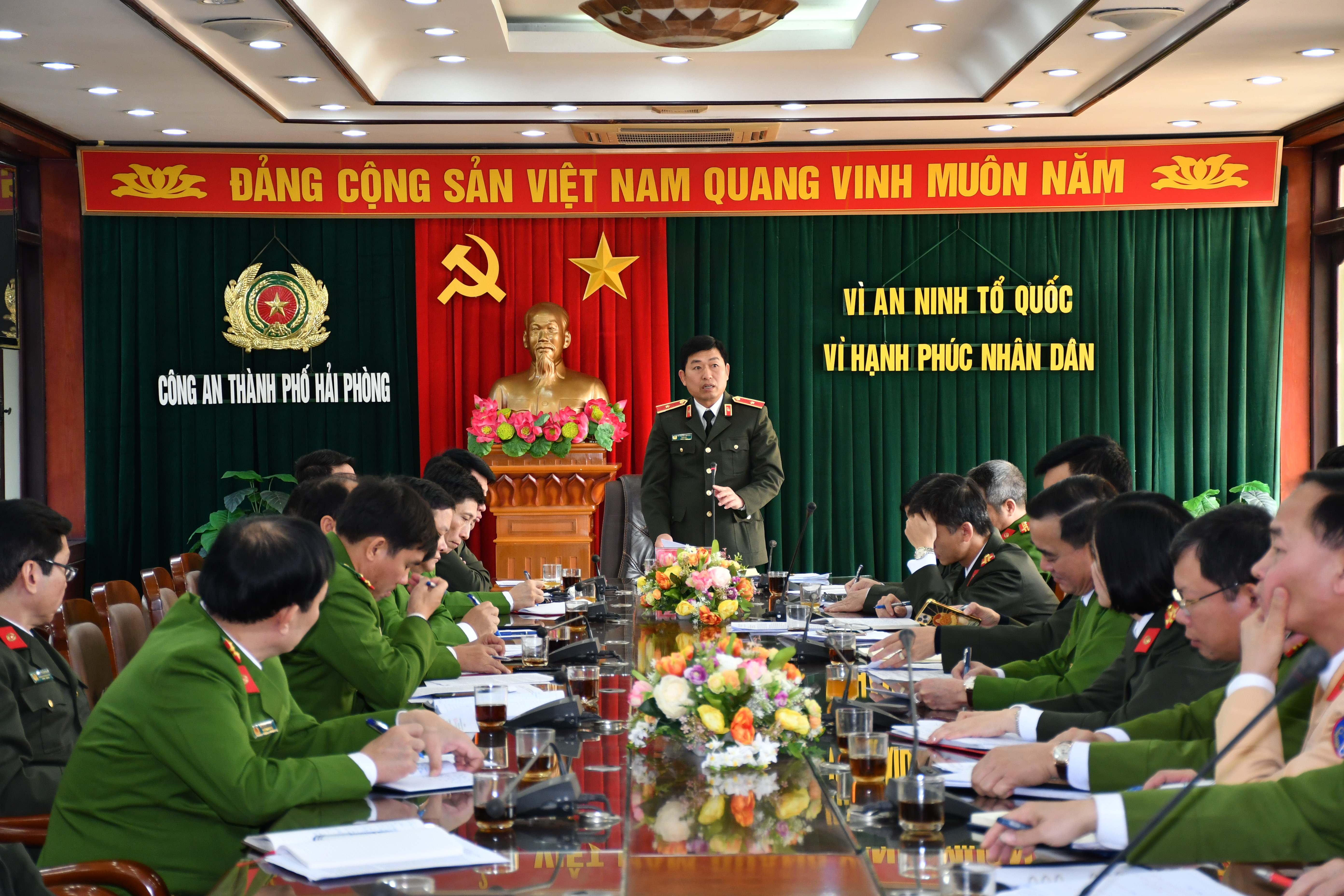 Giao ban đầu xuân đánh giá tình hình, kết quả công tác bảo đảm ANTT dịp Tết Nguyên đán Canh Tý 2020