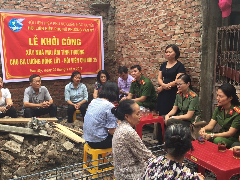 Khởi công xây dựng nhà Mái ấm tình thương tặng chị Lương Hồng Luỹ phường Vạn Mỹ, quận Ngô Quyền