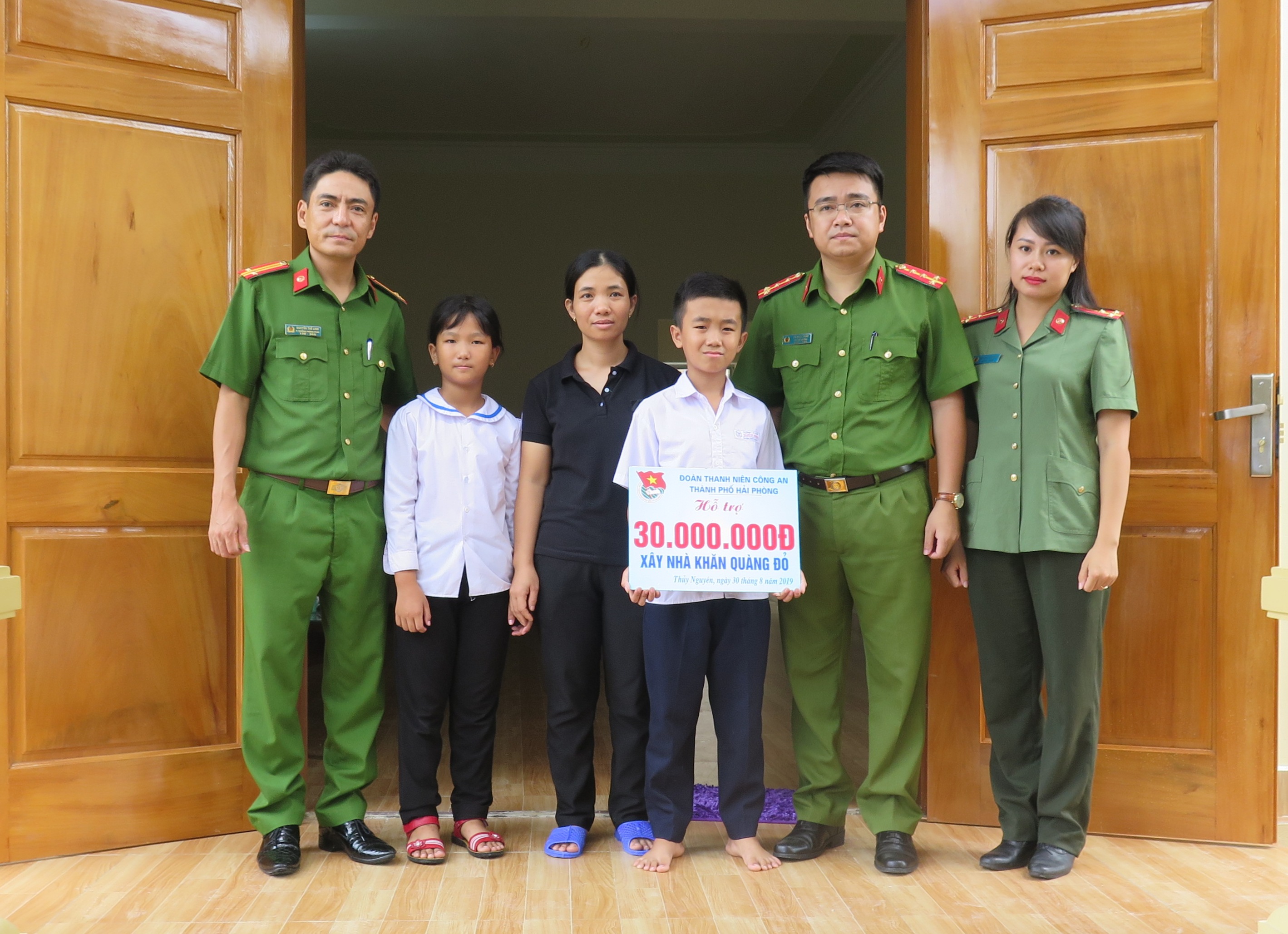 Khánh thành Nhà khăn quàng đỏ tại thôn 7, xã Thủy Sơn, huyện Thủy Nguyên