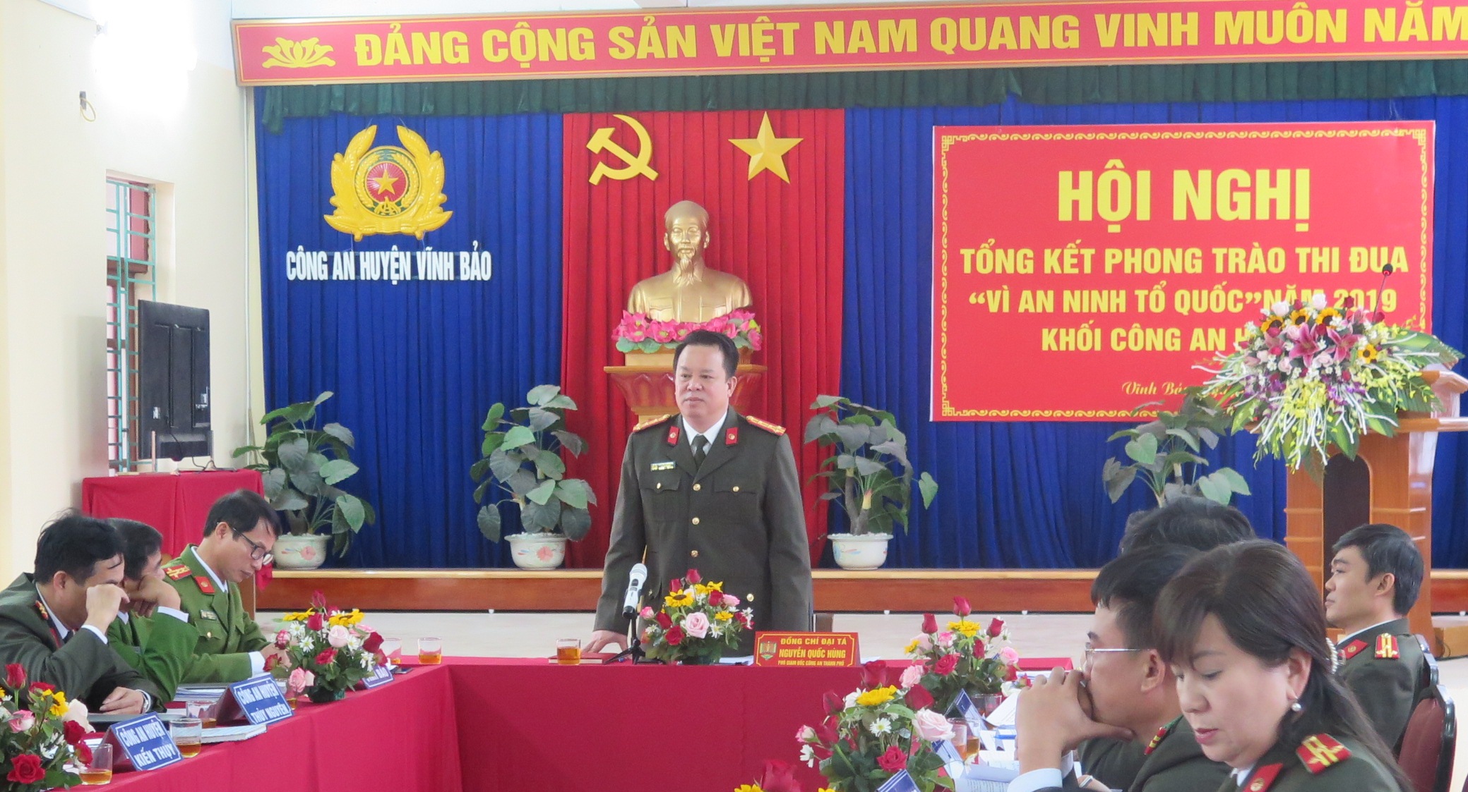 Khối Công an huyện: Tổng kết phong trào thi đua “Vì an ninh Tổ quốc” năm 2019