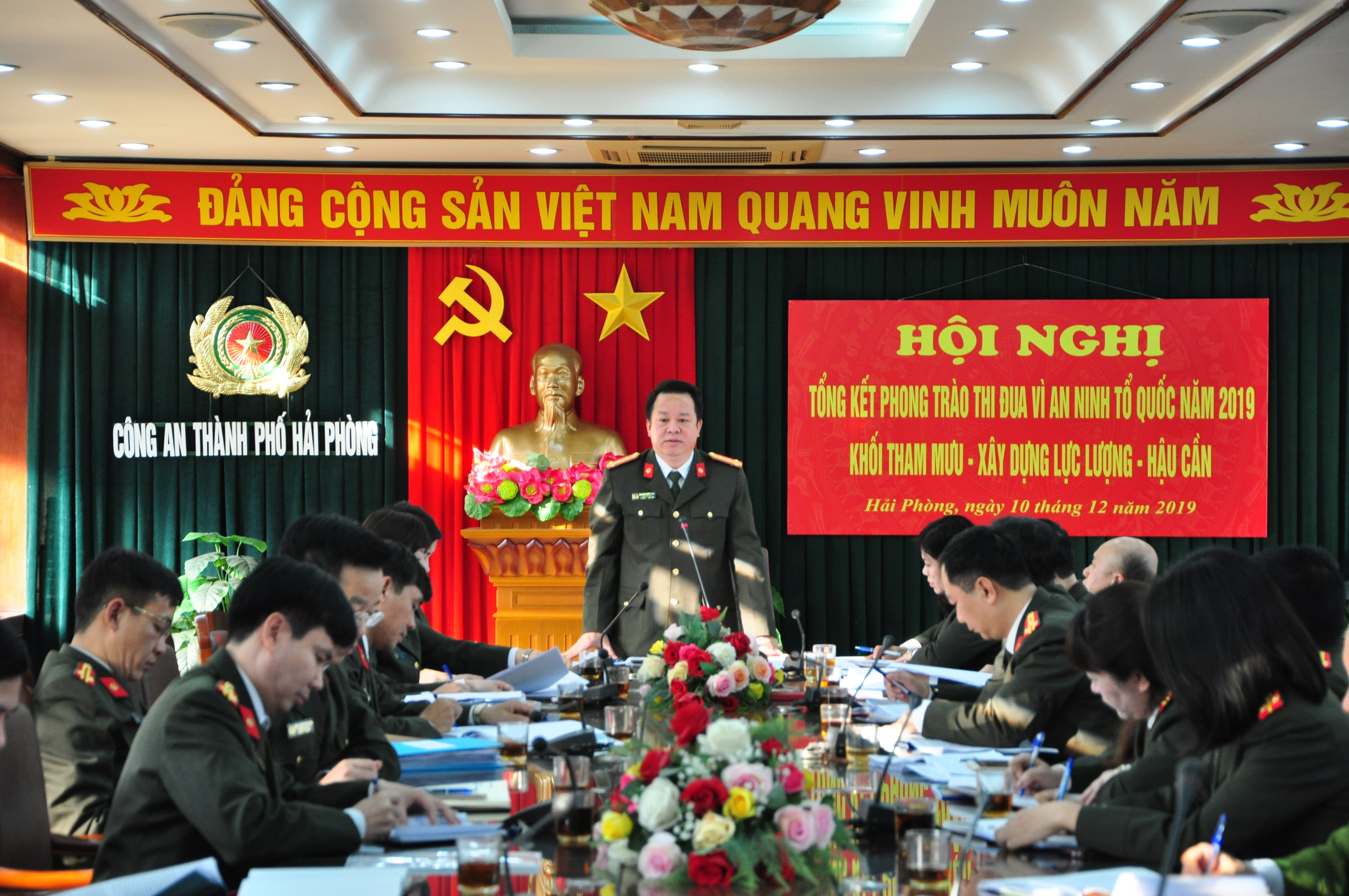 Khối Tham mưu – Xây dựng lực lượng – Hậu cần CATP: Tổng kết phong trào thi đua “Vì ANTQ” năm 2019