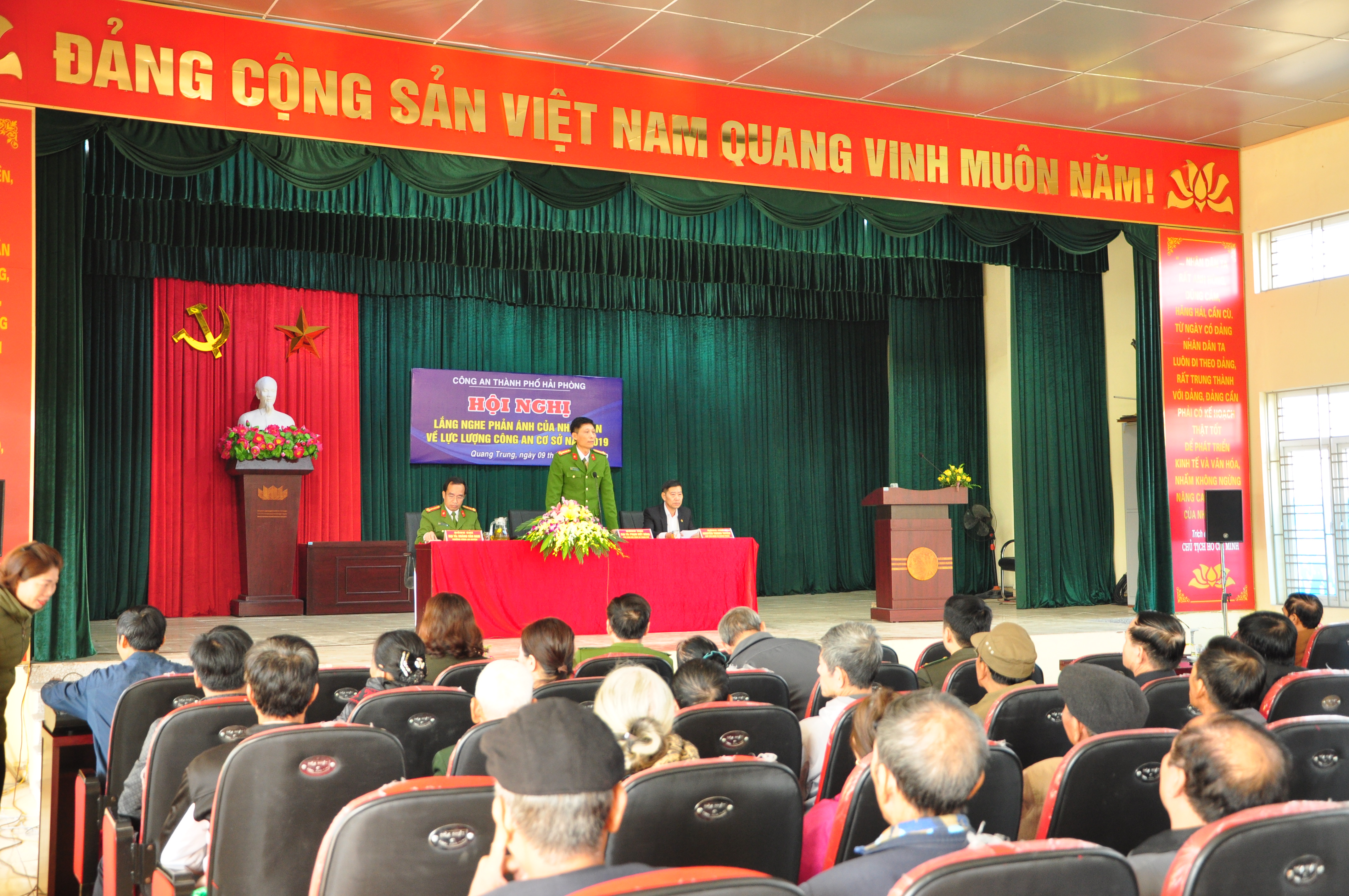 Lắng nghe ý kiến nhân dân tại xã Quang Trung , huyện An Lão