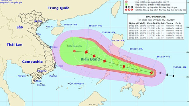Lực lượng Công an nhân dân chủ động ứng phó với bão Phanfone